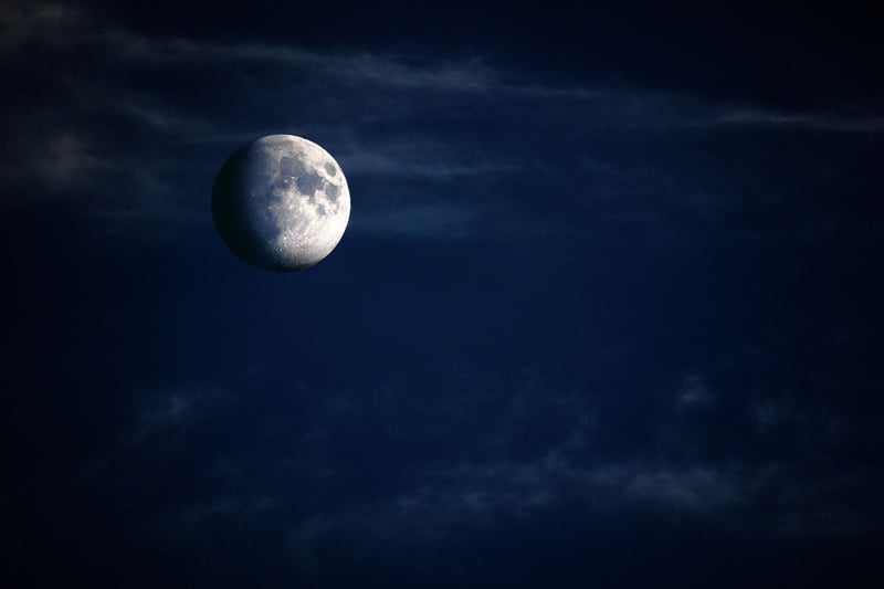 Waning crescent moon